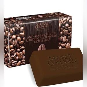 SECRET COLLAGEN - ANTI-ACNE &CELLULITE REDUCING - COLD PROCESS - COFFEE SOAP